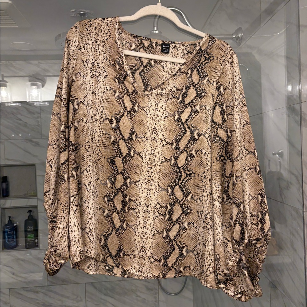 Snake Print Women's Top